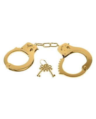 esposas metálicas doradas pipedream