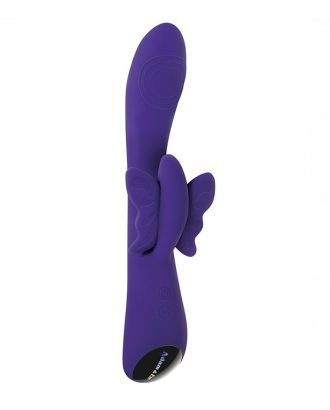 vibrador para punto g y clítoris eve´s slim butterfly g adam eve 9 velocidades