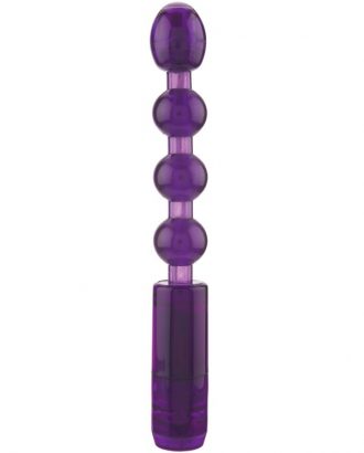 bolas anales moradas con vibración anal beads flexible pipedream