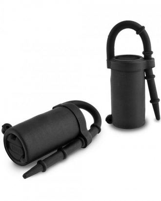 estimulador de pezones negro con vibración silicone nipple teazers pipedream